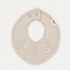 Knitted Baby Bib - Petite Daisy