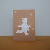 Atelier Sasu Grusskarte Schneesterne mit Eisbär bei Yay Kids
