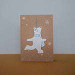 Atelier Sasu Grusskarte Schneesterne mit Eisbär bei Yay Kids