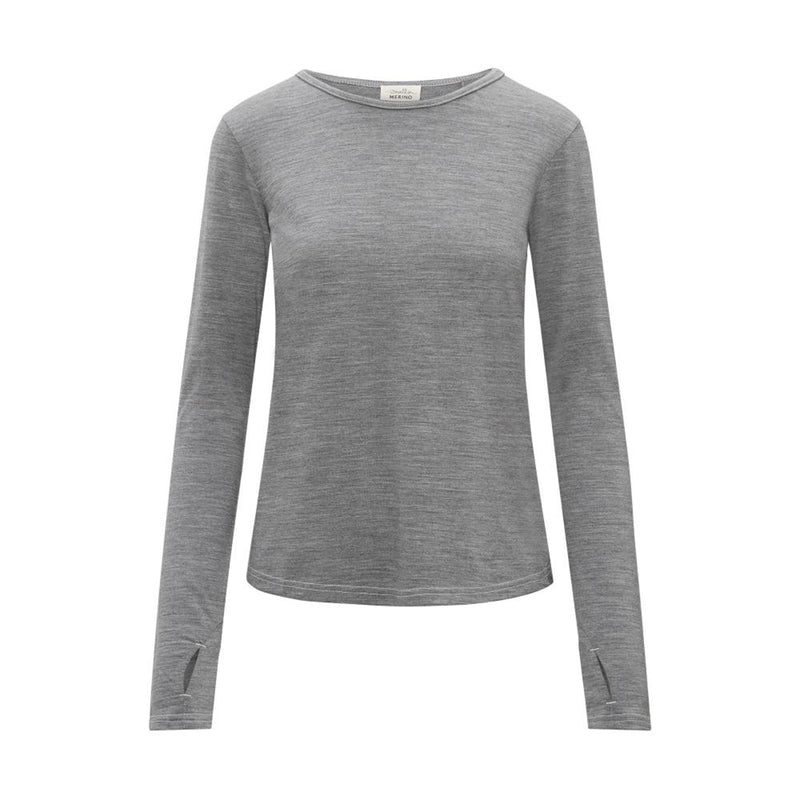 Smalls Women Ultrafine Merino Long Sleeve Grey Marle bei Yay Kids