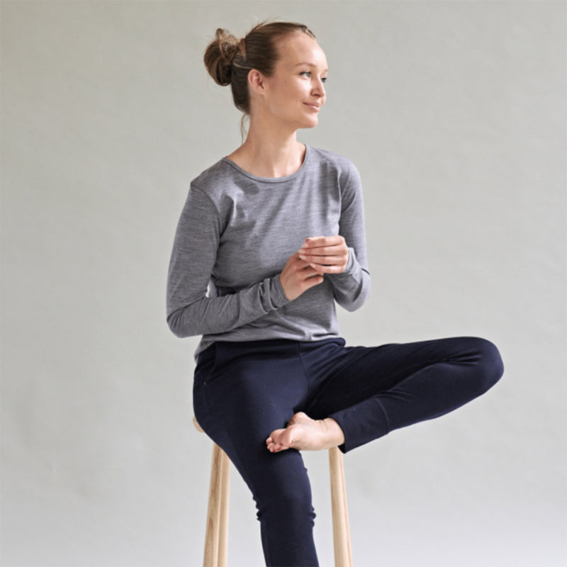 Smalls Women Ultrafine Merino Long Sleeve Grey Marle bei Yay Kids