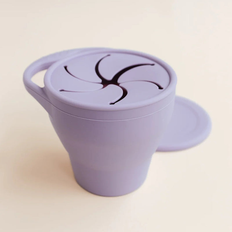 Speen en Koord Snack Cup Lavender bei Yay Kids
