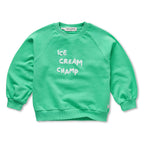 Sproet & Sprout Pullover Raglan Ice Cream Champ Jade green bei Yay Kids