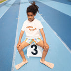 Sproet & Sprout Bade Shorts Multi Stripes bei Yay Kids