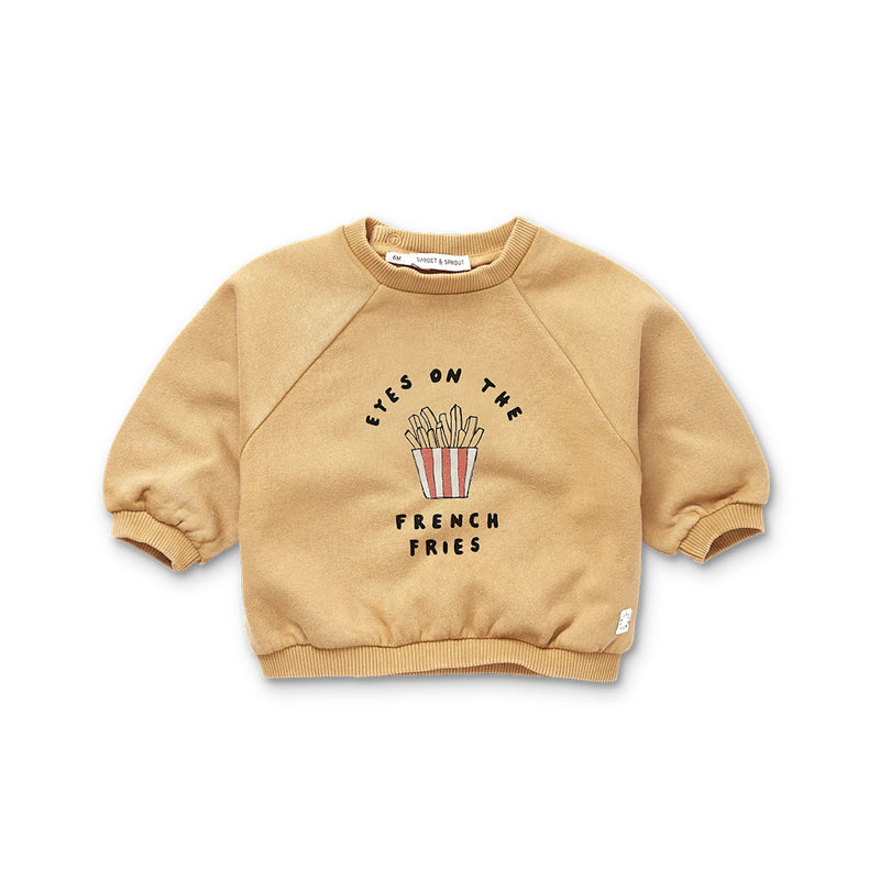 Sproet & Sprout Kinder Strickpullover Colourblock Sand bei Yay Kids
