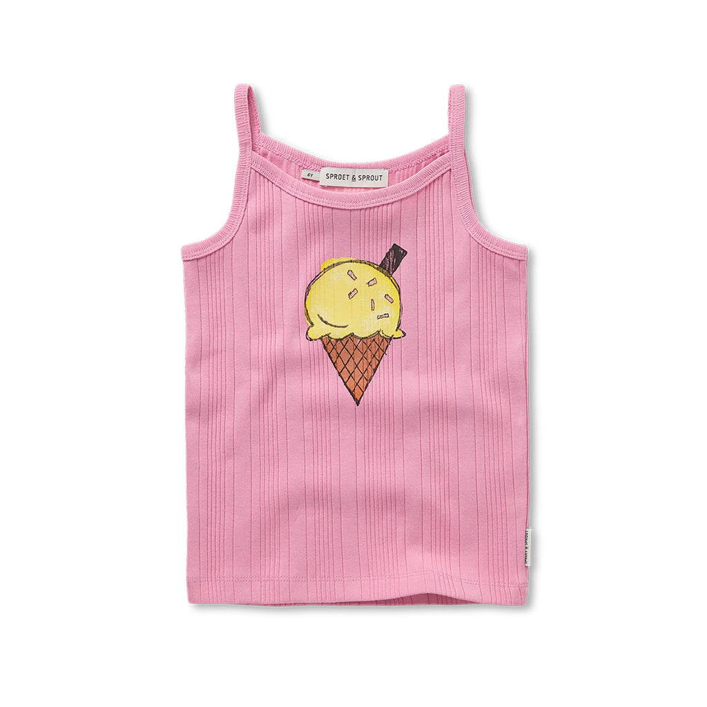 Sproet & Sprout Trägertop Girls Ice Cream Podium pink bei Yay Kids