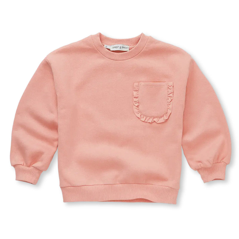 Rüschenpullover Peach parfait