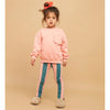 Rüschenpullover Peach parfait