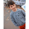 Sproet & Sprout Kinder Pullover Universe Print Stone grey bei Yay Kids