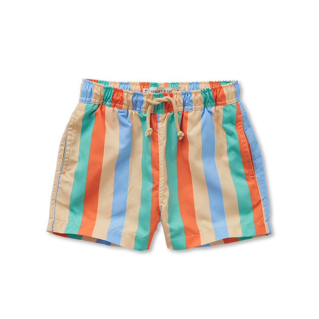 Sproet & Sprout Bade Shorts Multi Stripes bei Yay Kids
