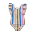 Sproet & Sprout Badeanzug Ruffles Multi Stripes Sesame bei Yay Kids