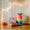 Stapelstein Blush Special Rainbow Set Classic (6 + Board) bei Yay Kids