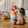 Stapelstein® Blush Special Rainbow Set Pastel (6 + Board) bei Yay Kids