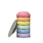 Stapelstein® Blush Special Rainbow Set Pastel (6 + Board) bei Yay Kids