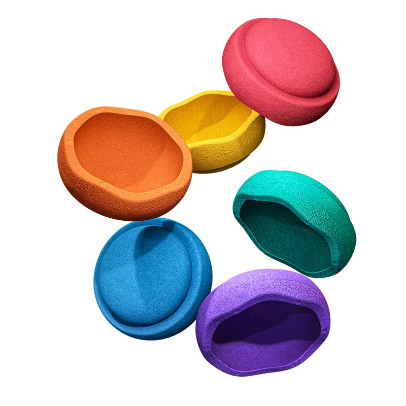 Stapelstein Mini Rainbow Classic Set (6 Stück) bei Yay Kids