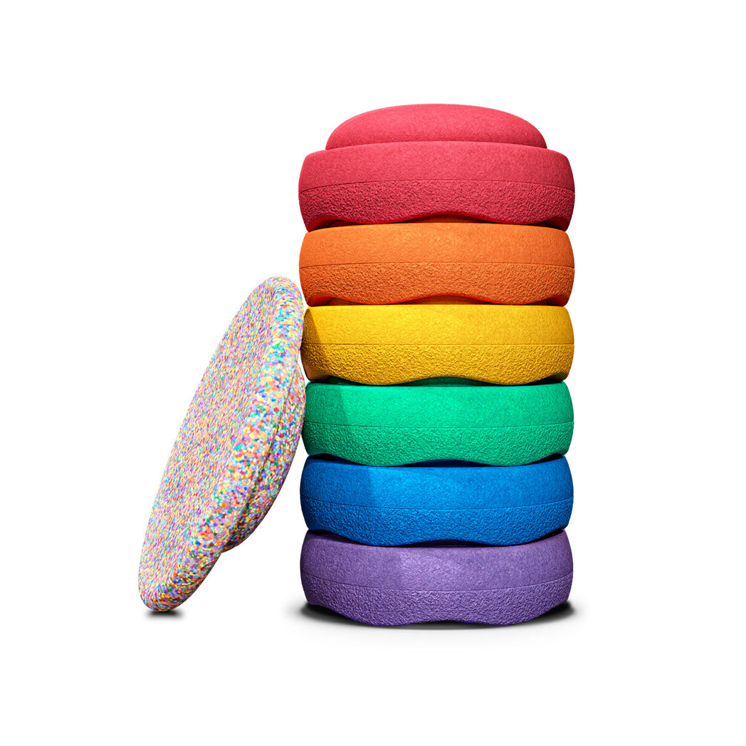 Stapelstein Super Confetti Rainbow Classic (6+1 Gratis) bei Yay Kids