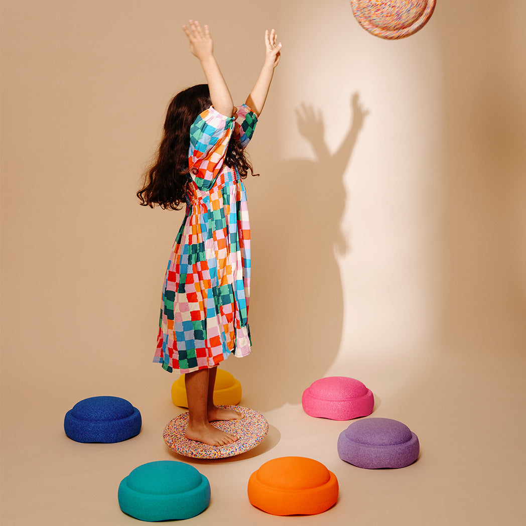 Stapelstein Super Confetti Rainbow Classic (6+1 Gratis) bei Yay Kids