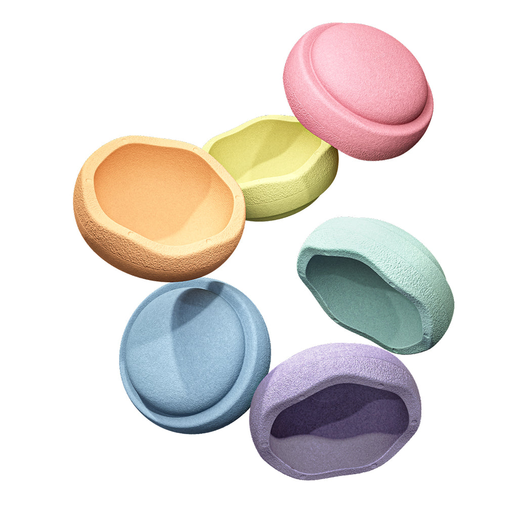 Stapelstein Rainbow Pastell (6 Stück) bei Yay Kids