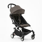 STOKKE YOYO³ Kinderwagen 6+ Set Leopard mit Rahmen Weiss bei Yay Kids