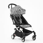 STOKKE YOYO³ Kinderwagen 6+ Set Zebra mit Rahmen Weiss bei Yay Kids