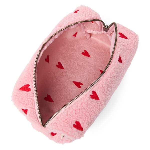 Necessaire 'Teddy' Light Pink Hearts