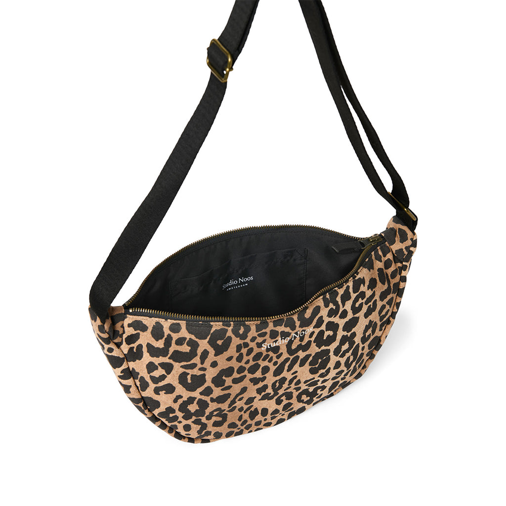 Studio Noos Umhängetasche Fanny Pack Cotton Brown Leopard bei Yay Kids