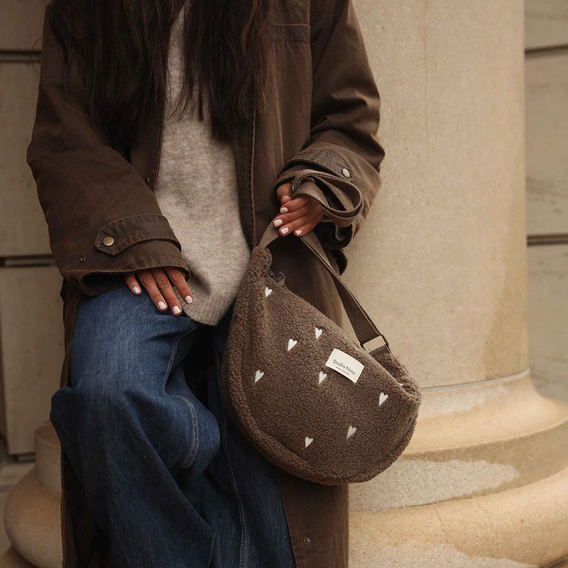 Studio Noos Frauen Adult Fanny Pack Teddy Hearts Brown bei Yay Kids