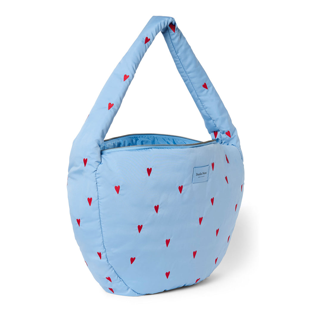 Studio Noos Frauen Cross Body Bag Puffy Light Blue Hearts bei Yay Kids