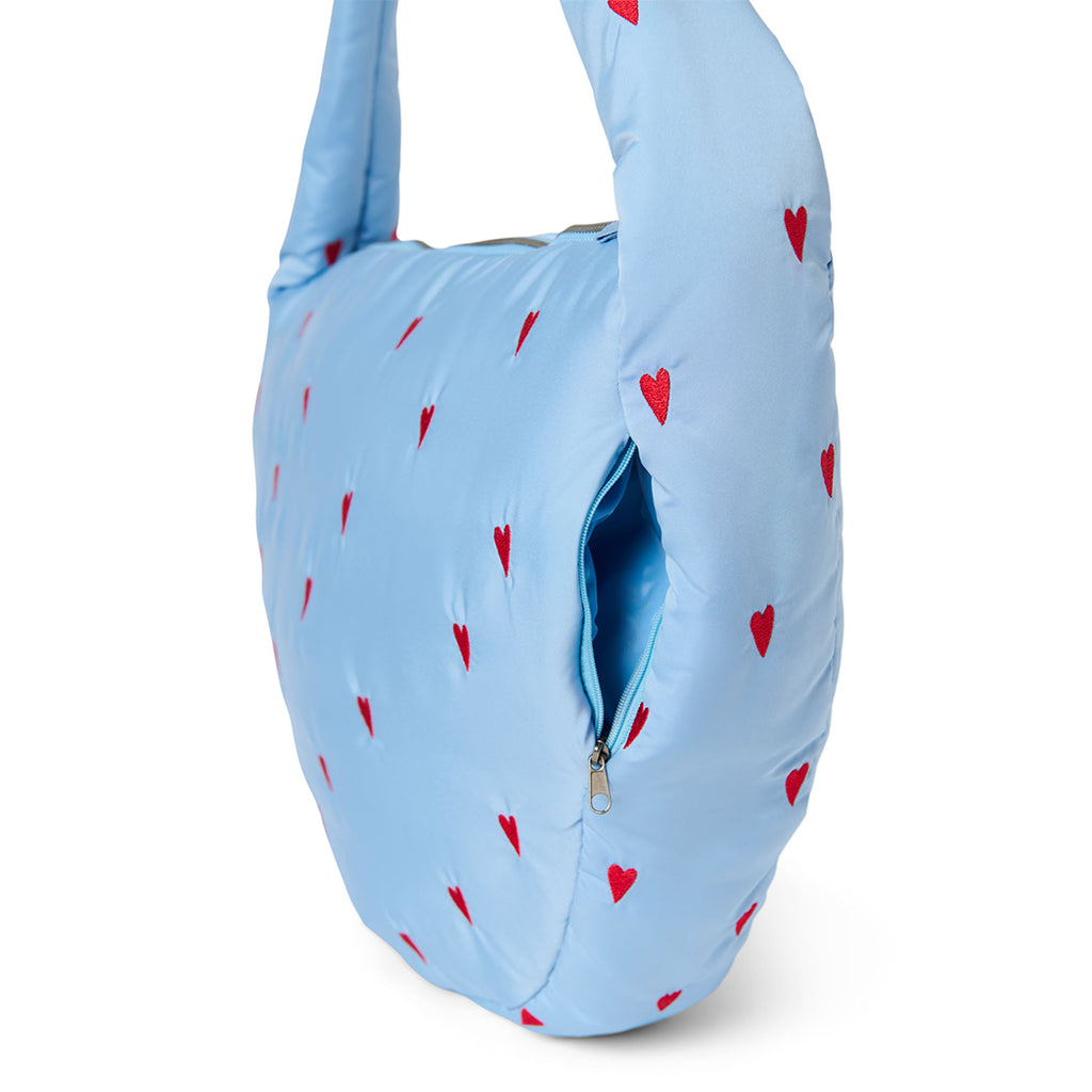 Studio Noos Frauen Cross Body Bag Puffy Light Blue Hearts bei Yay Kids