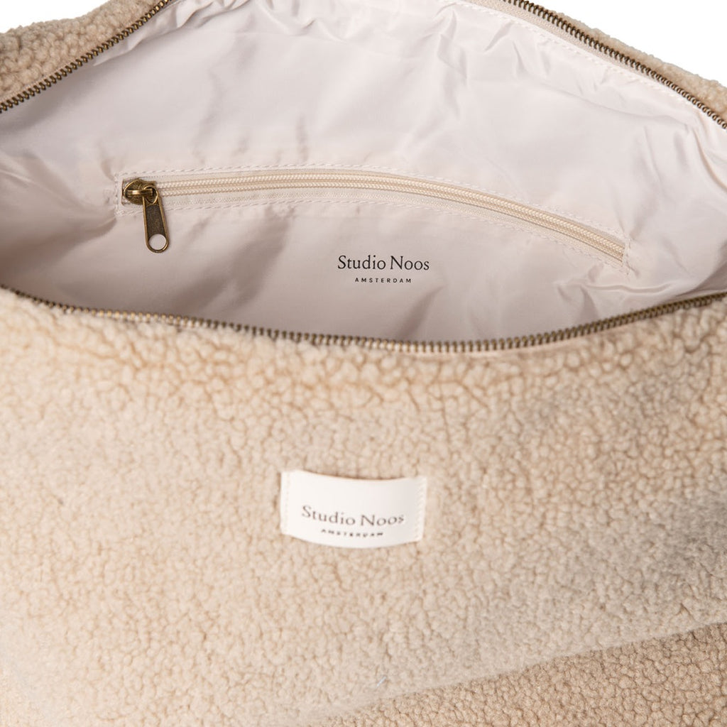 Shoulder Bag "Cross Body Bag" Teddy Ecru