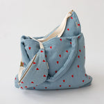 Mom Bag Denim Hearts