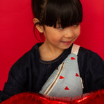 Mini Fanny Pack Denim Hearts