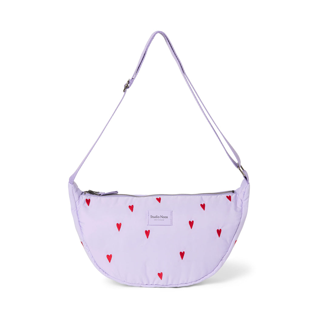 Studio Noos Frauen Fanny Pack Puffy Purple Hearts bei Yay Kids