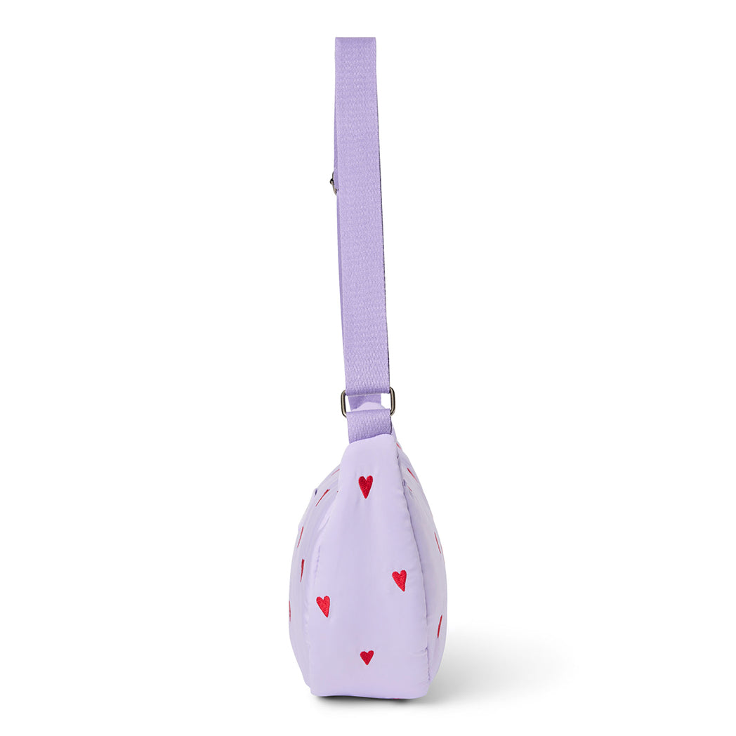 Studio Noos Frauen Fanny Pack Puffy Purple Hearts bei Yay Kids