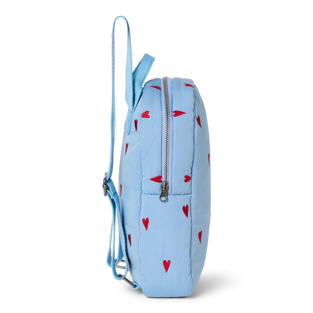 Studio Noos Kinder Rucksack Mini Puffy Light Blue Hearts bei Yay Kids