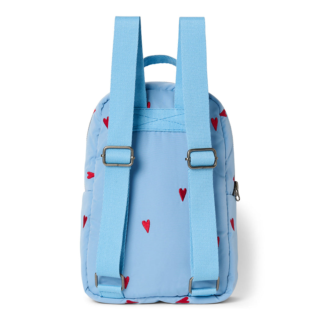 Studio Noos Kinder Rucksack Mini Puffy Light Blue Hearts bei Yay Kids