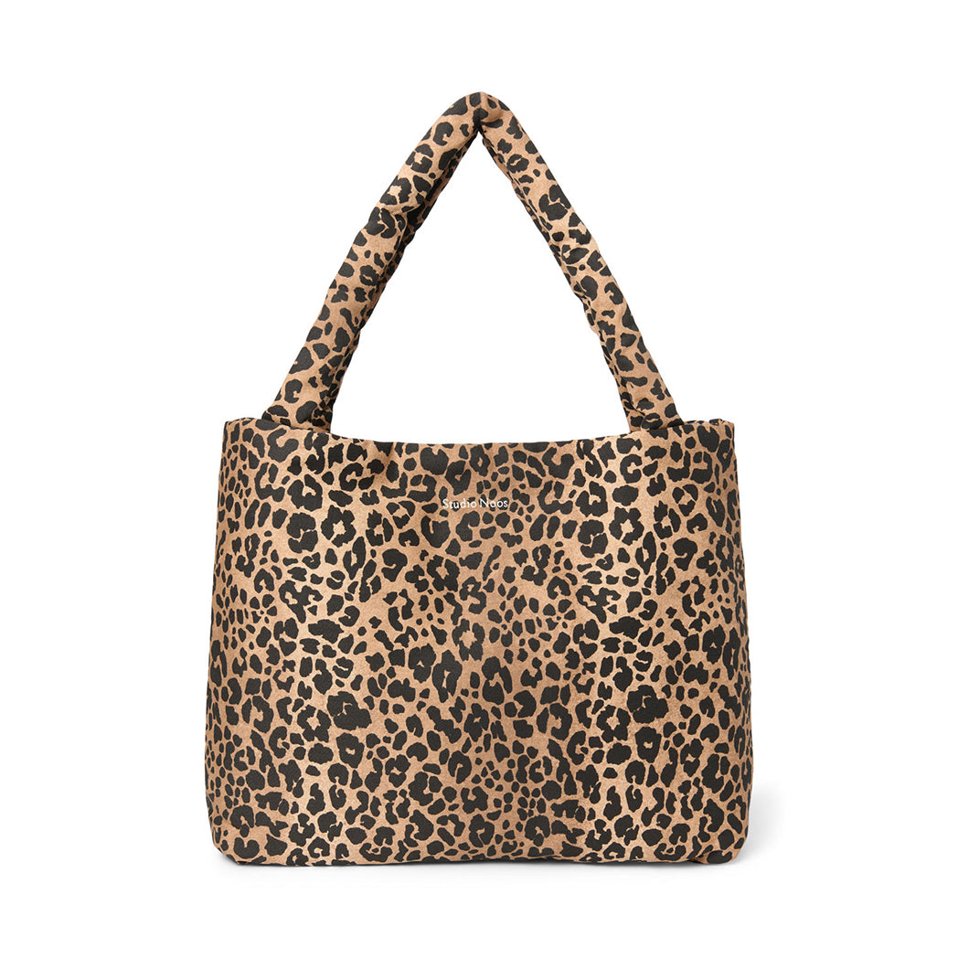 Studio Noos Tragetasche Mom Bag Soft Cotton Brown Leopard bei Yay Kids