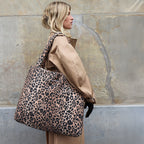 Studio Noos Tragetasche Mom Bag Soft Cotton Brown Leopard bei Yay Kids