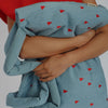 Mom Bag Denim Hearts