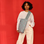 Tote Bag "Mom Bag" Denim Hearts