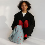 Tote Bag "Mom Bag" Denim Hearts
