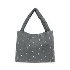 Studio Noos Tasche Mom Bag Grey Denim Hearts bei Yay Kids