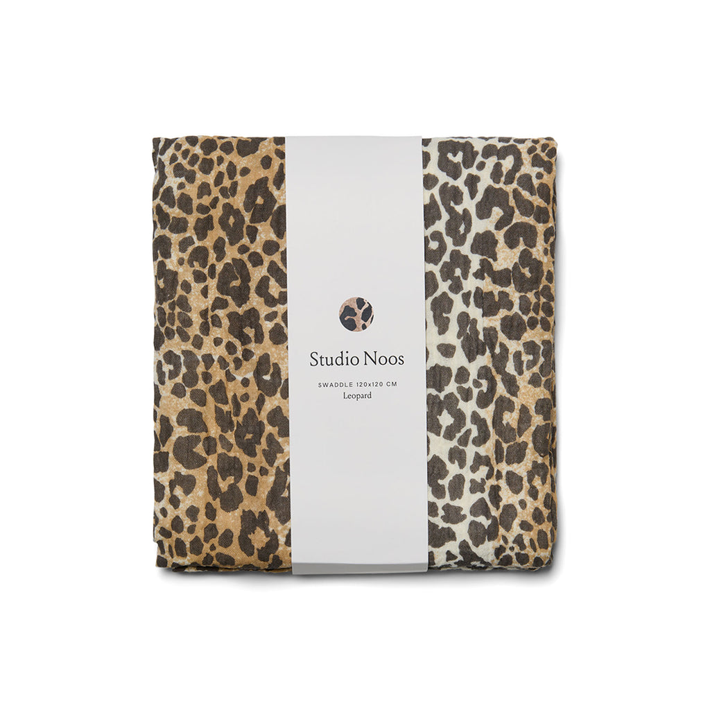 Studio Noos Mulltuch Leopard 120 x 120 cm bei Yay Kids