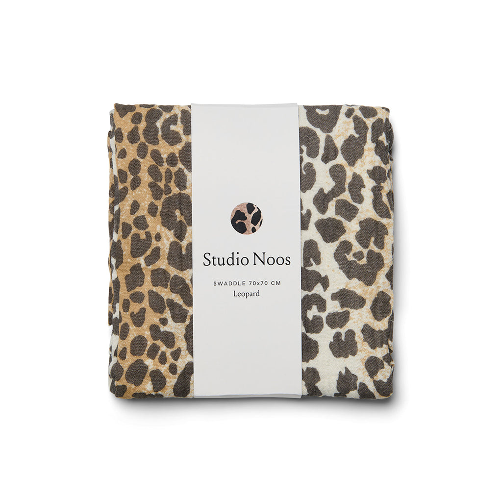 Studio Noos Mulltuch Leopard 70 x 70 cm bei Yay Kids