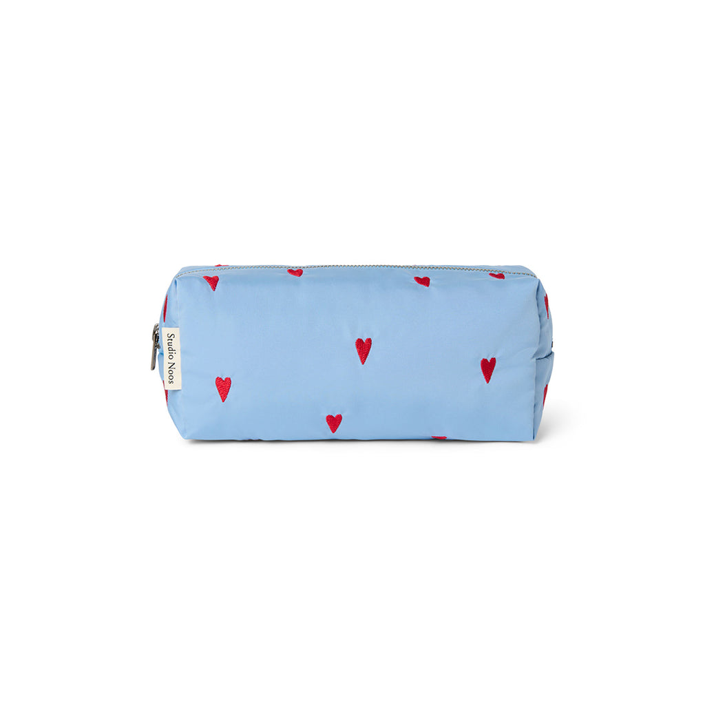 Studio Noos Necessaire Puffy Light Blue Hearts bei Yay Kids