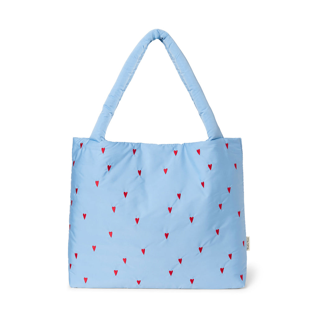 Studio Noos Tasche Mom Bag Puffy Light Blue Hearts bei Yay Kids