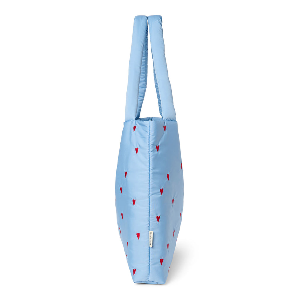 Studio Noos Tasche Mom Bag Puffy Light Blue Hearts bei Yay Kids
