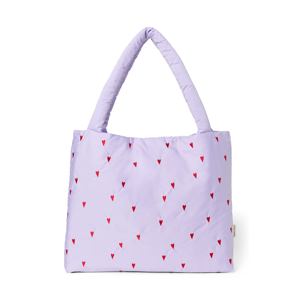 Studio Noos Tasche Mom Bag Puffy Purple Hearts bei Yay Kids