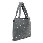 Wickeltasche "Diaper Bag" Grey Denim Hearts