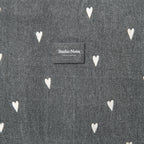 Studio Noos Wickeltasche "Diaper Bag" Grey Denim Hearts bei Yay Kids
